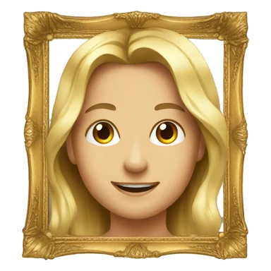 A PICTURE FRAME OF AN ART sticker