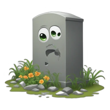 can't find something in a cemetery sticker
