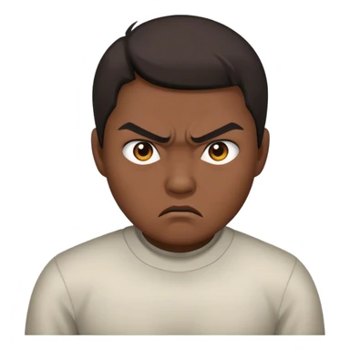 Small Asian getting angry sticker