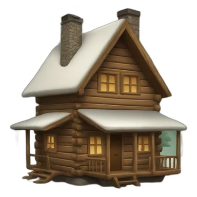 Cabin in the wood sticker