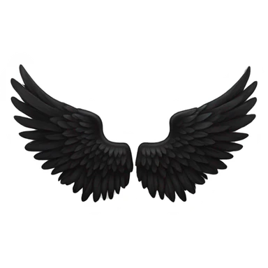 black angel wings sticker
