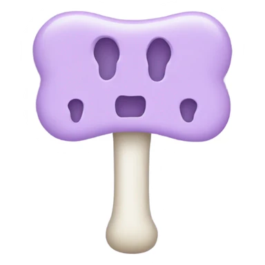 Pastel purple bone sticker