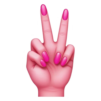 hot pink middle finger  sticker
