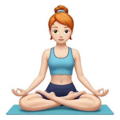 Gingerhead girl yoga  sticker