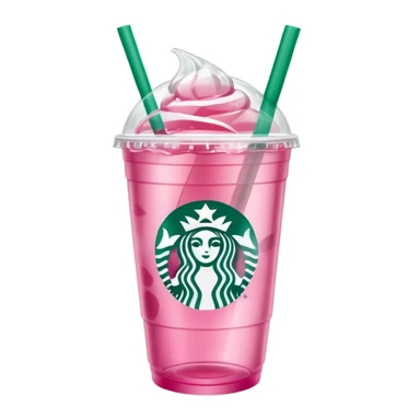 A Starbucks pink drink  sticker
