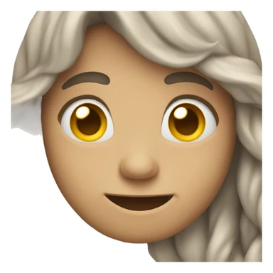 thinking hard smile. sticker