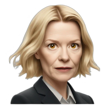 Sandra Huller german actress toni erdmann face sticker