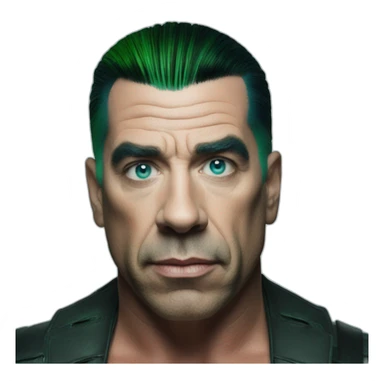 Till Lindemann with blue green eyws sticker