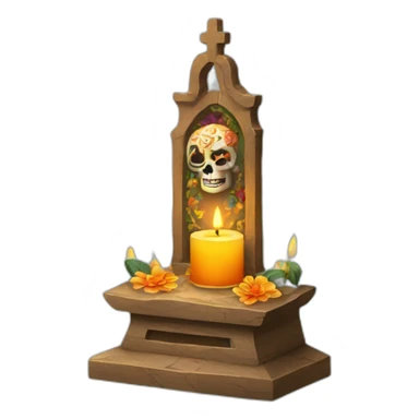 altar de muertos velas sticker