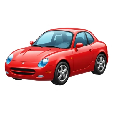 CARRO ROJO  EN DIAGONAL sticker