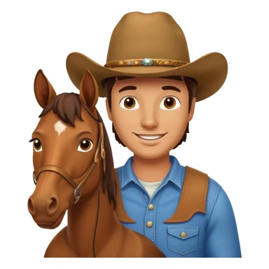 pregnant man  with horse sticker