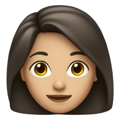 Pretty brunette woman sticker