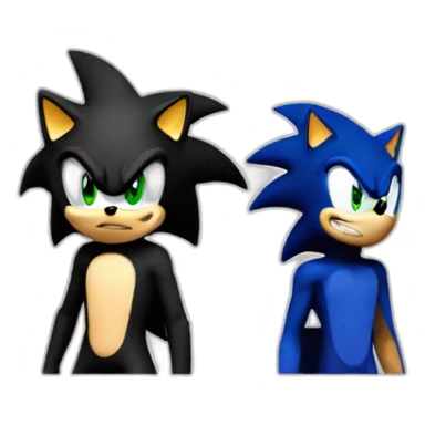 Sonic and Shadow sticker
