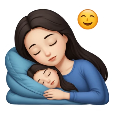 Girl sleeping  sticker