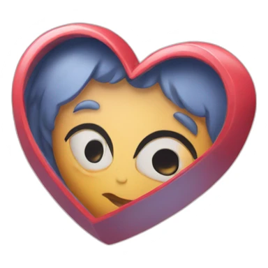 I miss you heart sticker