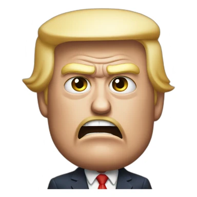 Angry Trump sticker