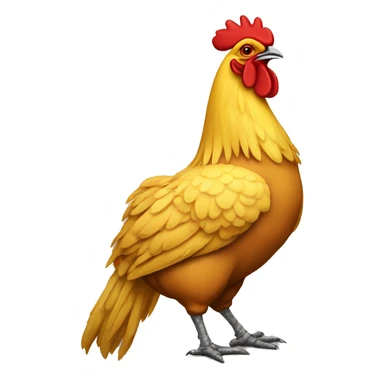 pollo amarillo amoroso sticker