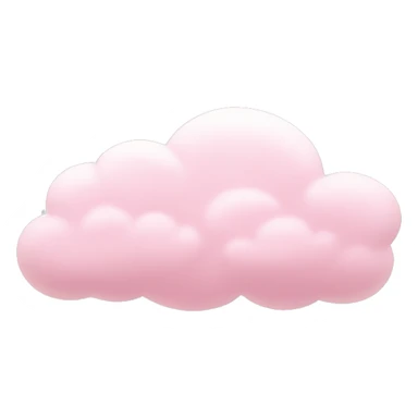 pastel pink cloud sticker
