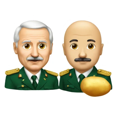 Lukashenko and potato sticker