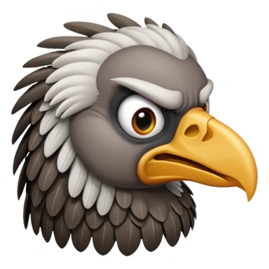 I want an emoji of a vulture with an angry face sticker