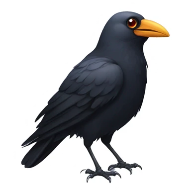Crow with a monocle sticker