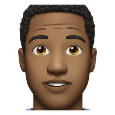 jonathan majors realistic face sticker