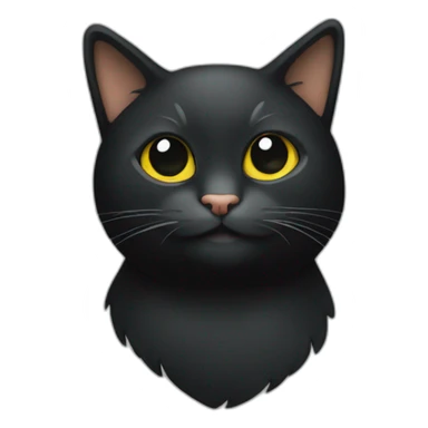 logo de gato negro sticker