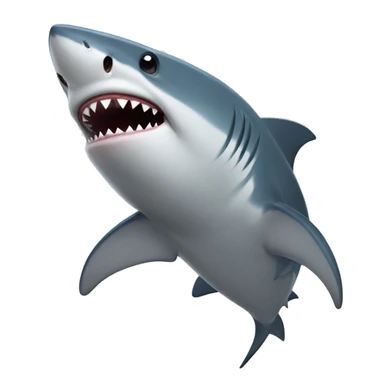 Shark love sticker