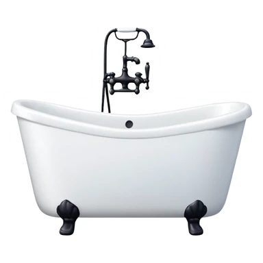 White bath tub sticker