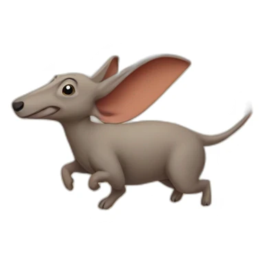 Aardvark on a flying carpet sticker