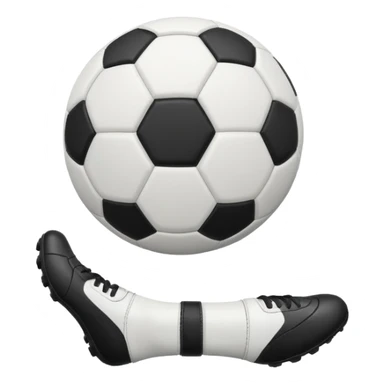 soccer ball in between player's legs sticker