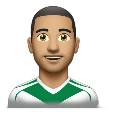 Algerian football player  sticker