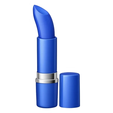 Rose design blue lipstick tube sticker