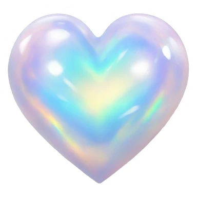 Opal heart  sticker