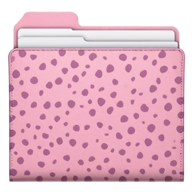 Light pink leopard print file folder sticker