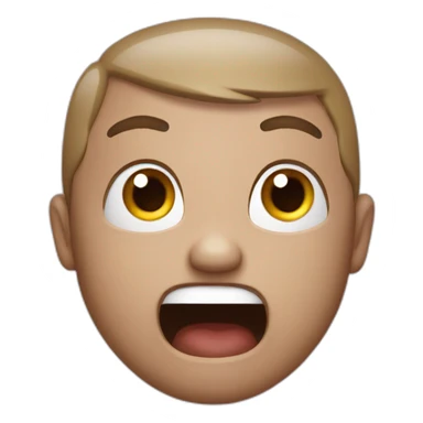 Sarcastic surprise face sticker