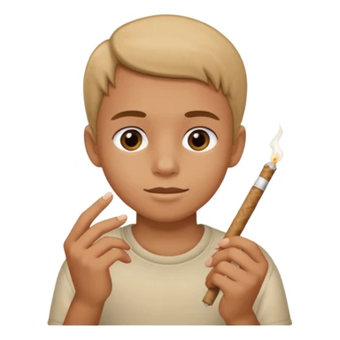 Kid with a joint  sticker