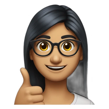 Mia Khalifa thumb up sticker