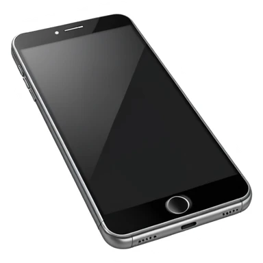 modern smartphone with a blank screen sticker