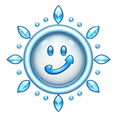 glitter white symbol of health + sticker