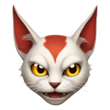 Devil cat demond sticker