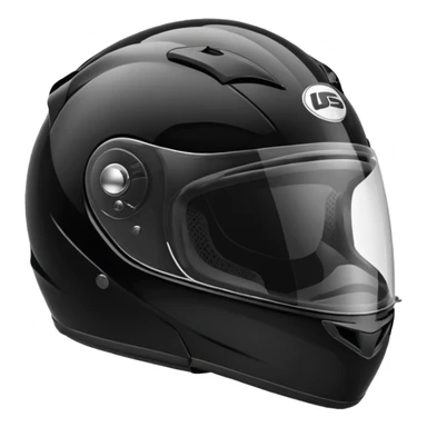 Sport bike Motorcycle helmet black  sticker
