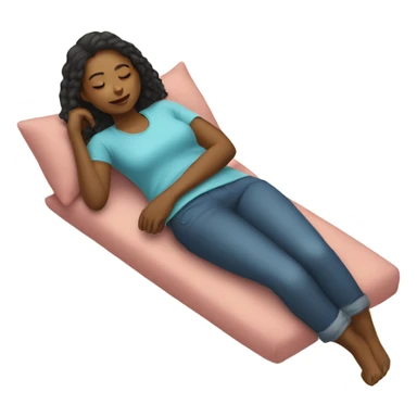 Girl laying down  sticker