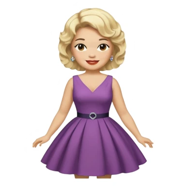 Etta James with blonde hair sticker