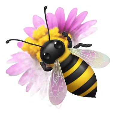 buzzing bee sticker