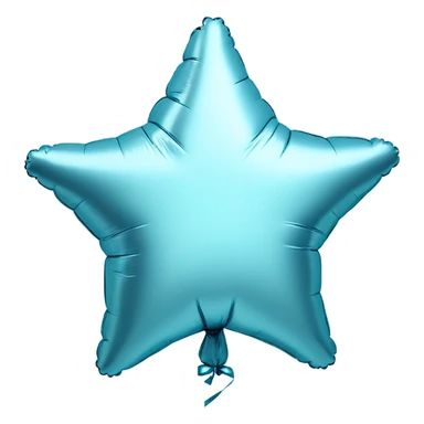 Pastel Blue foil star balloon sticker