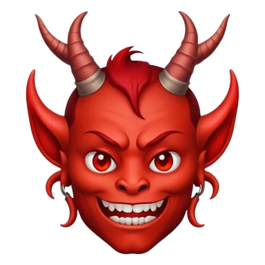 devil character saying thank you sticker