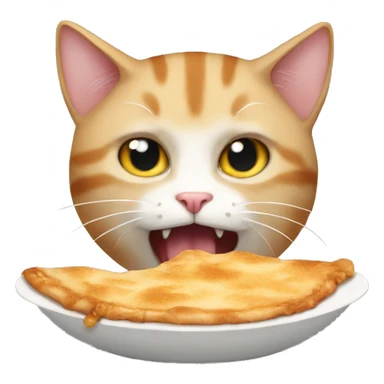 Hungry cat  sticker
