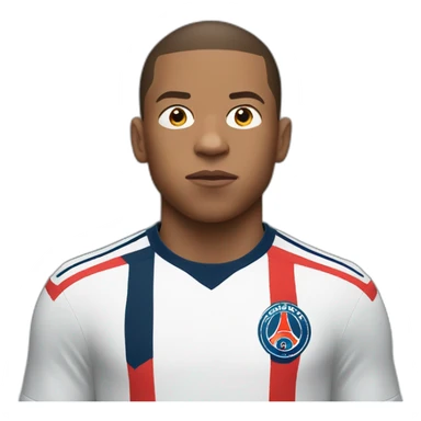mbappe Open him eyes wide, shocked sticker