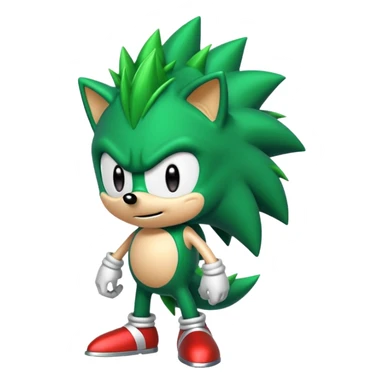 yeşil sonic sticker